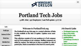 What Portlandtech.org website looked like in 2016 (8 years ago)