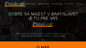 What Pravdacafe.sk website looked like in 2016 (8 years ago)