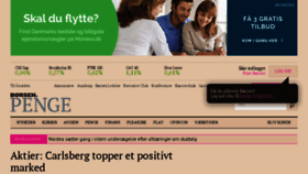 What Penge.borsen.dk website looked like in 2016 (9 years ago)