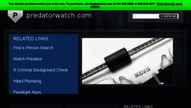 What Predatorwatch.com website looked like in 2016 (8 years ago)