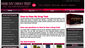 What Passmydrugtest.com website looked like in 2016 (8 years ago)