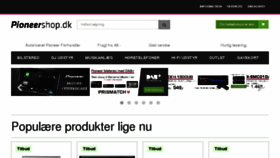 What Pioneershop.dk website looked like in 2016 (8 years ago)