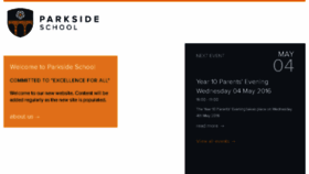 What Parksideschool.net website looked like in 2016 (8 years ago)