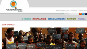 What Piattaformainfanzia.org website looked like in 2016 (8 years ago)