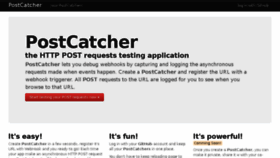 What Postcatcher.in website looked like in 2016 (8 years ago)