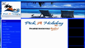 What Pickaholiday.co.za website looked like in 2016 (8 years ago)