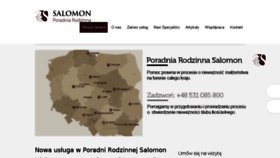 What Poradniasalomon.pl website looked like in 2016 (8 years ago)