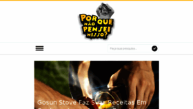 What Porquenaopenseinisso.com.br website looked like in 2016 (8 years ago)