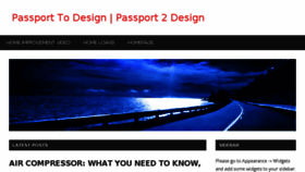 What Passport2design.com website looked like in 2016 (8 years ago)