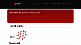 What Peer-stream.com website looked like in 2016 (8 years ago)