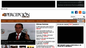 What Percepcion.com.mx website looked like in 2016 (8 years ago)