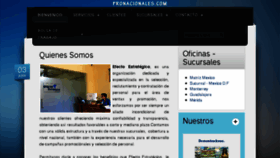 What Pronacionales.com website looked like in 2016 (8 years ago)