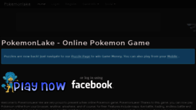 What Pokemonlake.com website looked like in 2016 (8 years ago)