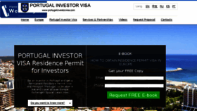 What Portugalinvestorvisa.com website looked like in 2016 (8 years ago)
