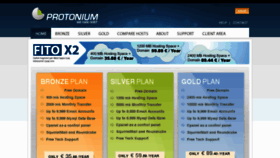 What Protonium.net website looked like in 2016 (8 years ago)
