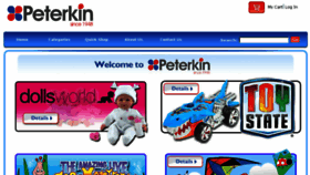 What Peterkin.co.uk website looked like in 2016 (8 years ago)
