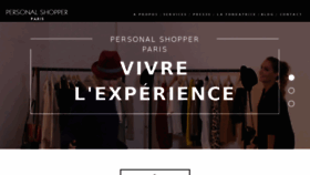 What Personalshopperparis.com website looked like in 2016 (8 years ago)