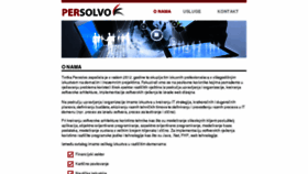 What Persolvo.hr website looked like in 2016 (8 years ago)