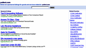 What Polleni.com website looked like in 2016 (8 years ago)