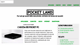What Pocketland.it website looked like in 2016 (8 years ago)