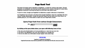 What Pageranktool.net website looked like in 2016 (8 years ago)
