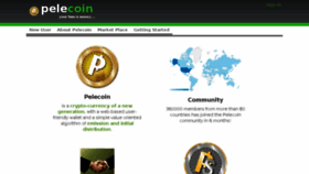 What Pelecoin.com website looked like in 2016 (8 years ago)