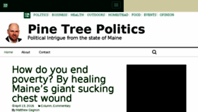 What Pinetreepolitics.bangordailynews.com website looked like in 2016 (8 years ago)