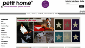 What Petithome.co.uk website looked like in 2016 (8 years ago)