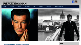 What Piercebrosnan.com website looked like in 2016 (8 years ago)