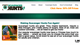 What Photoscavengerhunts.com website looked like in 2016 (8 years ago)
