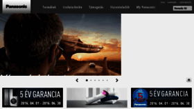 What Panasonic.hu website looked like in 2016 (8 years ago)