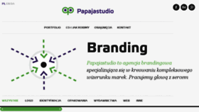What Papajastudio.pl website looked like in 2016 (8 years ago)