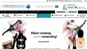 What Parfumswinkel.be website looked like in 2016 (8 years ago)