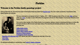 What Parkins.org website looked like in 2016 (8 years ago)