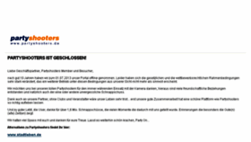 What Partyshooters.de website looked like in 2016 (10 years ago)