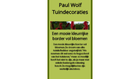 What Paulwolftuindecoraties.nl website looked like in 2016 (8 years ago)
