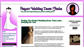 What Perfect-wedding-dress-finder.com website looked like in 2016 (8 years ago)