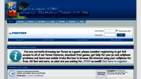 What Pinoyden.com website looked like in 2016 (8 years ago)
