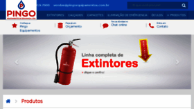 What Pingoequipamentos.com.br website looked like in 2016 (8 years ago)