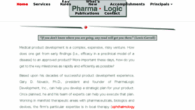 What Pharmalogic.com website looked like in 2016 (8 years ago)
