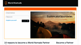 What Partners.worldnomads.com website looked like in 2016 (8 years ago)