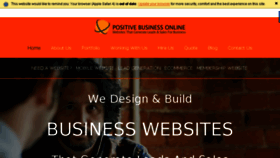 What Positivebusinessonline.com website looked like in 2016 (8 years ago)