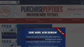 What Purchasepeptides.net website looked like in 2016 (8 years ago)