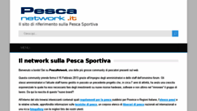 What Pescanetwork.it website looked like in 2016 (8 years ago)