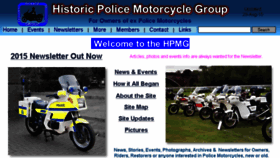 What Policebikes.org.uk website looked like in 2016 (8 years ago)