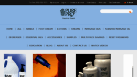 What Purepro.com website looked like in 2016 (8 years ago)