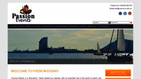 What Passionevents.eu website looked like in 2016 (8 years ago)