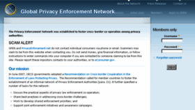 What Privacyenforcement.net website looked like in 2016 (8 years ago)