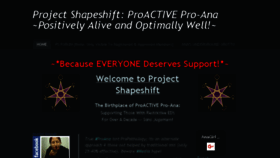 What Project-shapeshift.net website looked like in 2016 (8 years ago)
