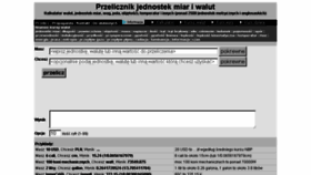 What Przelicznik.pl website looked like in 2016 (8 years ago)